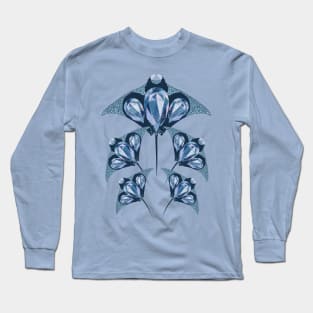 Manta Ray - Sapphire Long Sleeve T-Shirt